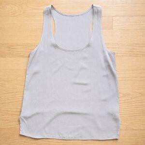 Silk Vintage Lavender Silk Tank Top Dusty Lavender